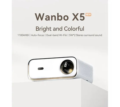 WANBO X5 Vidéo projecteur Lcd, 1080p, 1100 Lumens Ansi